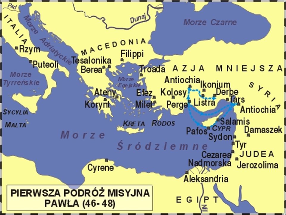 I podróż misyjna św. Pawła