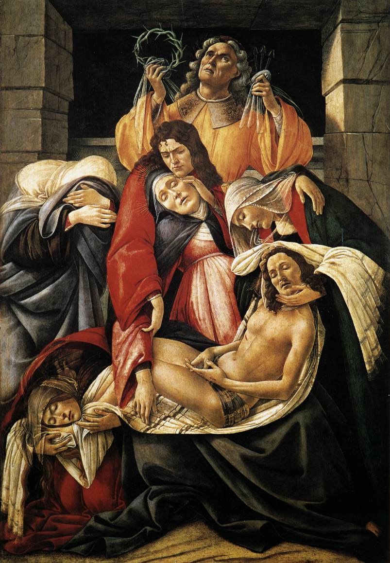 Sandro Botticelli (c.1445-1510). Opłakiwanie Chrystusa. 1490-1500